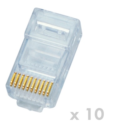 DATACOM Plug UTP CAT5E 10p10c- RJ50 lanko (10ks) 4181