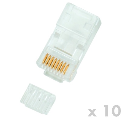 DATACOM Plug UTP CAT6 8p8c- RJ45 drát (10ks) 4131