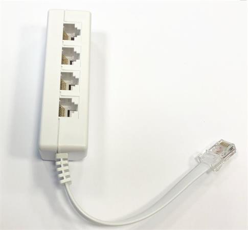 DATACOM Rozčtverka UTP CAT3 4xRJ45 (8p2c-1M/4F) 4207