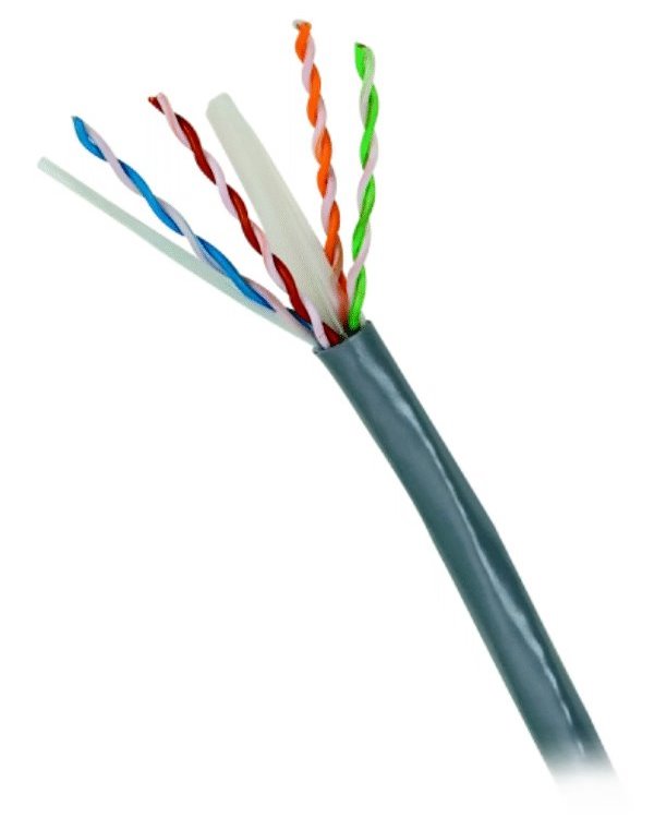 DATACOM UTP drát CAT6 PVC,Eca 100m šedý 1382