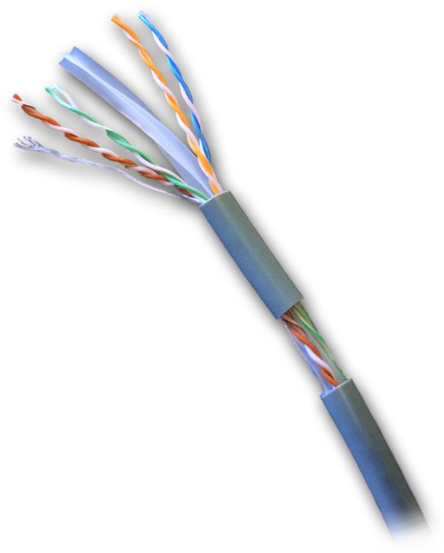 DATACOM UTP lanko CAT6 PVC 50m šedý 1383