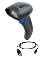 DataLogic bezdrátová čtečka QuickScan QBT2101, 1D snímač + USB kabel (napájecí) QBT2101-BK-BTK+