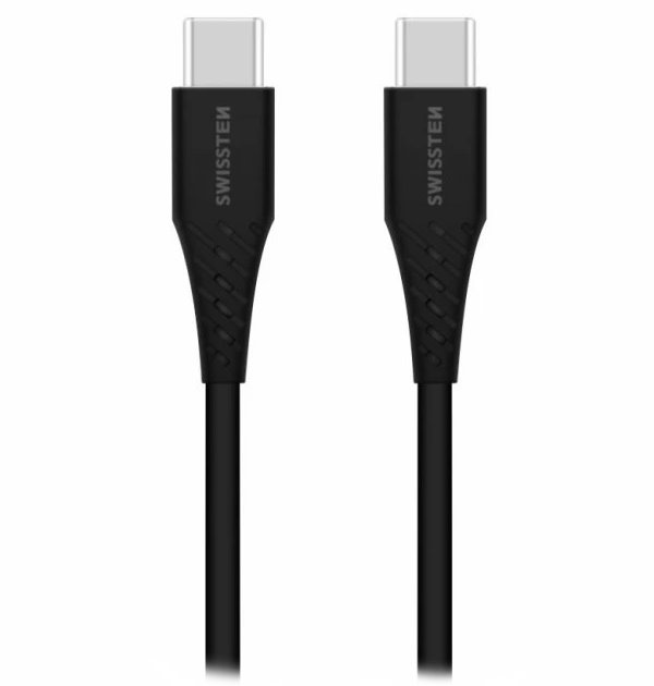 DATOVÝ KABEL SWISSTEN USB-C / USB-C 1,0 M ČERNÝ 71506515