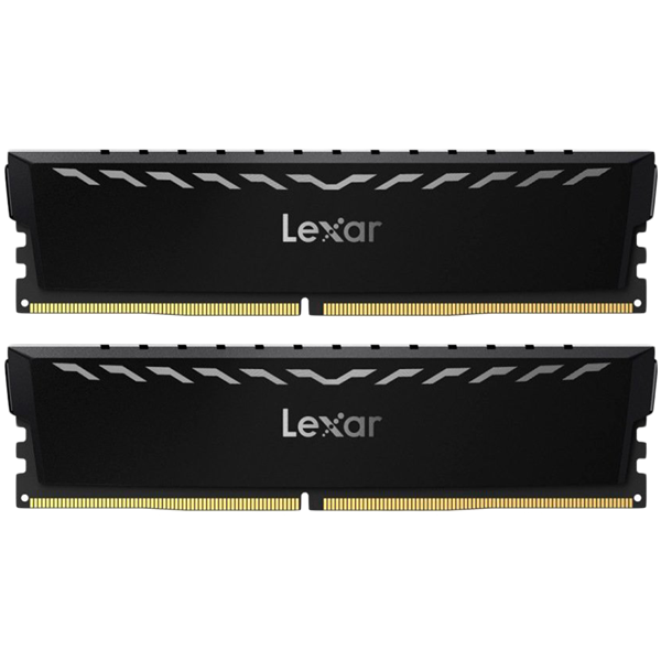 DDR4 ........... 16GB(2x8GB) 3600MHz UDIMM Lexar® THOR XMP čierna, chladenie LD4U08G36C18LG-RGD