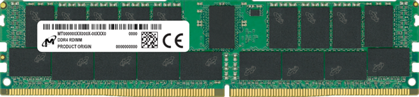 DDR4...16GB 3200 MHz CL22 1Rx4 RDIMM MTA18ASF2G72PZ-3G2R1