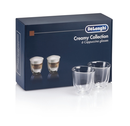 De Longhi Poháre na kávu - Creamy Collection sada 6ks 270ml DLSC301