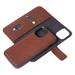 Decoded puzdro Leather Detachable Wallet pre iPhone 12 mini - Brown D20IPO54DW2CBN
