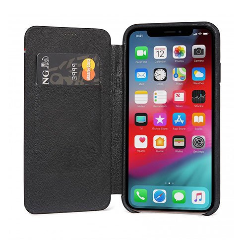 Decoded puzdro Leather Slim Wallet Case pre iPhone XS/X - Black D8IPO58SW3BK