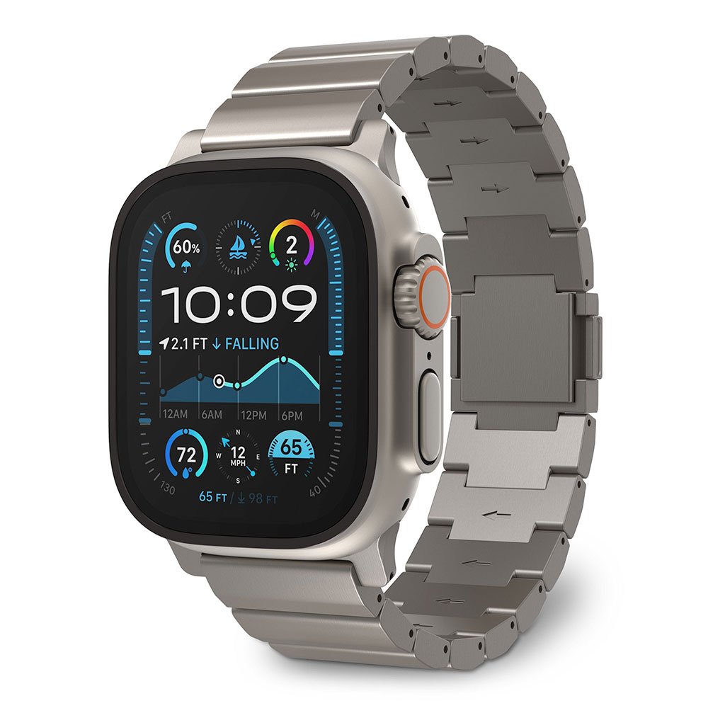 Decoded remienok Titanium Traction Strap pre Apple Watch 44-49mm - Natural Titanium D25AWS49TTS1TM