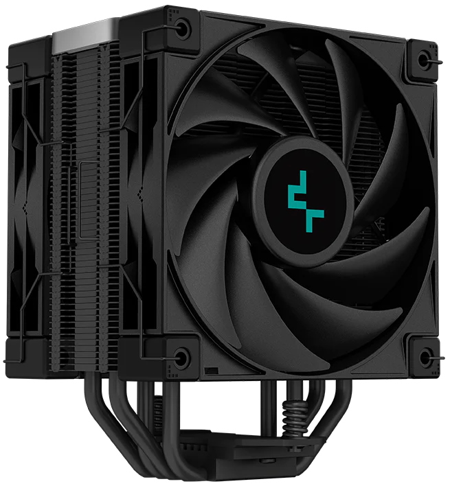 DEEPCOOL chladič AK400 Zero Dark Plus / 2x 120mm fan / 4x heatpipes / PWM / pro Intel i AMD / komplet R-AK400-BKNNMD-G-1