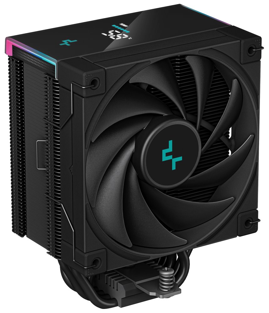 DEEPCOOL chladič AK500S Digital / užší / 120mm fan / 5x heatpipes / PWM / pro Intel i AMD / černý R-AK500S-BKADMN-G