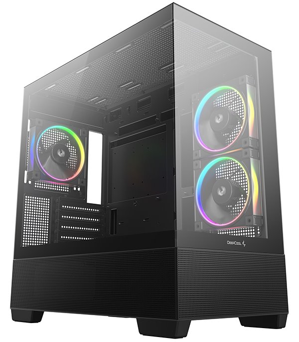 DEEPCOOL skříň CG380 3F černá R-CG380-BKAGM3-G