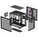 DEEPCOOL skříň CG530 4F / ATX / 4x120mm ARGB fans / USB 3.0 / USB-C/ panoramatická / černá R-CG530-BKADA4-G-1