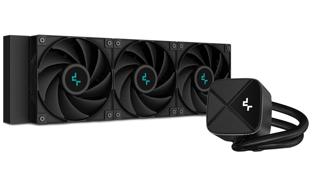 DEEPCOOL vodní chladič LS720S Zero Dark / 3x120 mm fan / Intel i AMD / komplet černý R-LS720S-BKNNMM-G-1