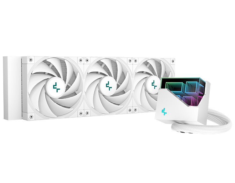DEEPCOOL vodní chladič LT720 / 3x120 mm fan / ARGB / Intel i AMD bílý R-LT720-WHAMNF-G-1