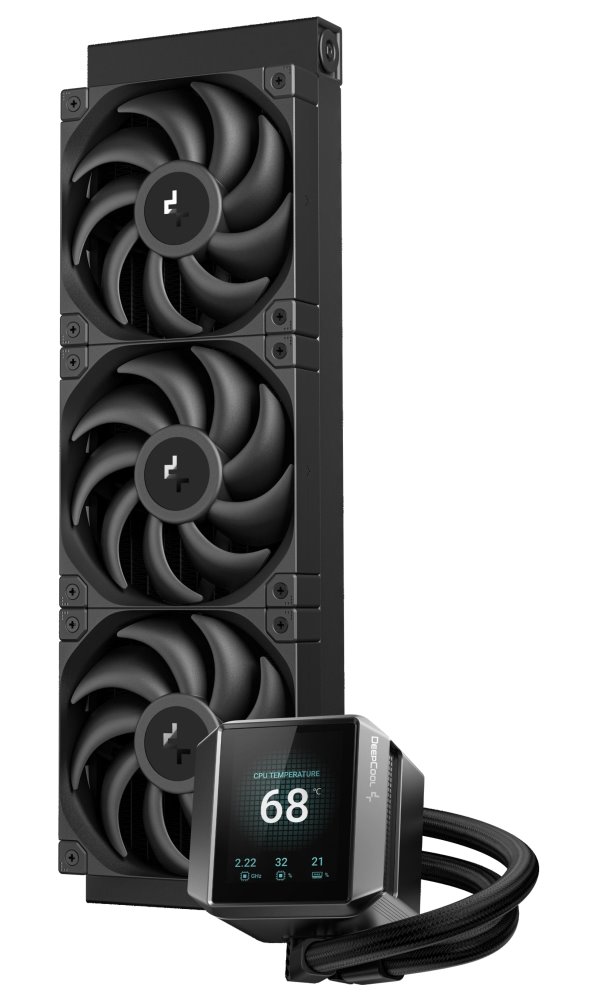 DEEPCOOL vodní chladič MYSTIQUE 360 / 3x120mm fan / ARGB / Intel i AMD / černý R-LX750-BKDSNMP-G-1
