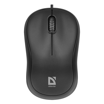 Defender Myš Patch MS-759, 1000DPI, optická, 3tl., 1 koliesko, drôtová USB, čierna, kancelárska, ko 52759
