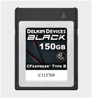 Delkin CFexpress BLACK R1725/W1530 150GB Type B DCFXBBLK150