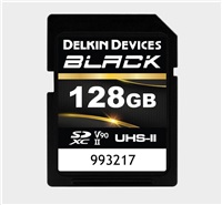 Delkin SDXC BLACK Rugged UHS-II R300/W250 (V90) 128GB (new) DSDBV90128BX
