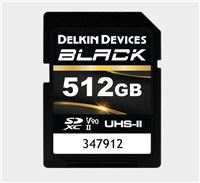 Delkin SDXC BLACK Rugged UHS-II R300/W250 (V90) 512GB (new) DSDBV90512BX