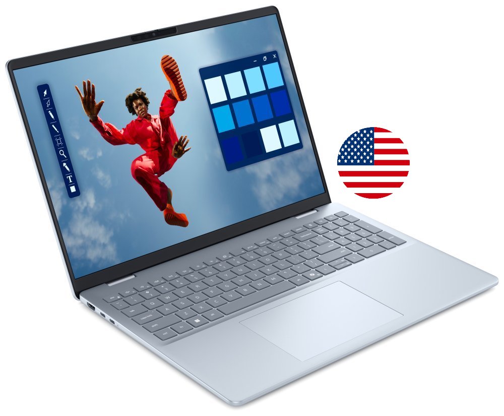 DELL 16 Plus Touch DB16250/ Core Ultra 7 258V/ 32GB/ 1TB SSD/ 16" FHD+ dotykový/FPR US KB/W11Pro/ modrý/ 3Y PS NOTD61101
