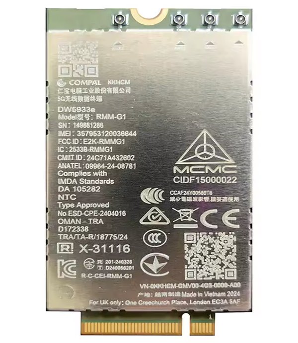 DELL 5G modem/ karta MediaTek T700 (DW5933E) WWAN 530-BBFC