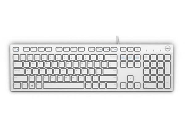 DELL klávesnice KB216/ multimediální/ US/ mezinárodní/ USB/ drátová/ bílá 580-ADGM