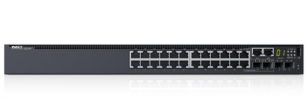 Dell Networking S3124 L3 24x 1GbE 2xCombo 2x 10GbE SFP+ fixed ports Stacking IO to PSU airflow 1x AC PSU 210-AIMQ
