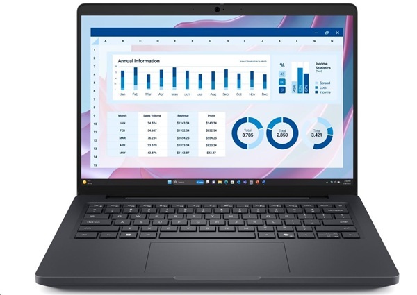 DELL NTB Pro Max 14 MC14255/AMD Ryzen AI 7 PRO 350/16GB/512SSD/14" FHD+ /No AC Adapter/WLAN/Backlit Kb/W11P/3Y PS CMNMV