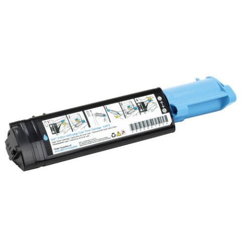 Dell originál toner 593-10064, cyan, 2000str., T6412, Dell 3000CN, 3100CN