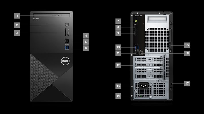 Dell PC Vostro 3910 MT i7/16/512/DVD/WiFi/W11P/3PS TVND0