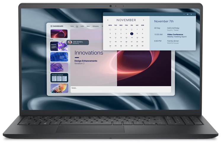 Dell Pro 15 Essential PV15255 /Ryzen 3 7320U/8GB/512GB/15" FHD/IrCam/Fpr/3 Cell/65W/WLAN/W11Pro/3Y PS PV15255-R3