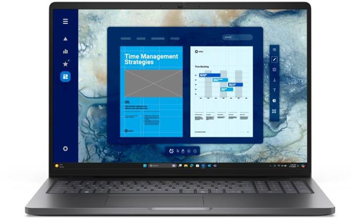DELL Pro 16 PC16250 Core 7 255U/16GB/512GB SSD/16" IPS FHD+/IR Cam & Mic/W11P/3Y ProSpt/šedá WWW9