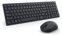 Dell Pro Compact Silent Keyboard and Mouse - KM555 - US International (QWERTY) KM555-BLK-INT