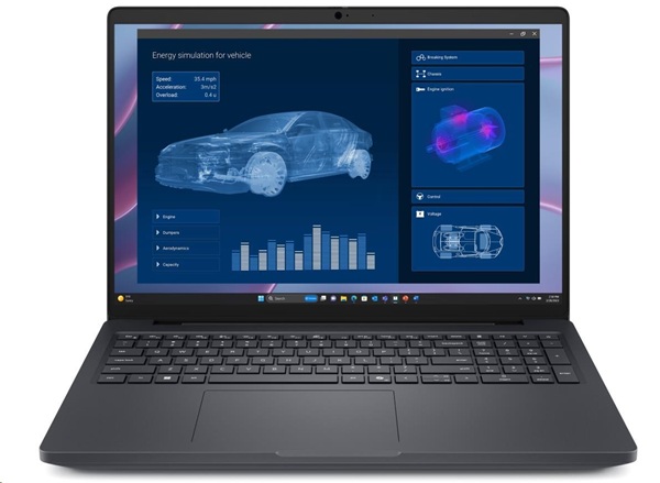 DELL Pro Max 16 MC16250/ Ultra 7-265H/ 16GB/ 512GB SSD/ 16" FHD+/ FPR/ W11Pro/ vPro/ 3Y PS/ bez adaptéru XT8DP