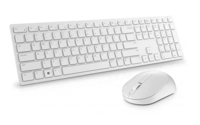 Dell Pro Wireless Keyboard and Mouse - KM5221W - Czech/Slovak (QWERTZ) - White KM5221WWHB-CSK 580-BBJP