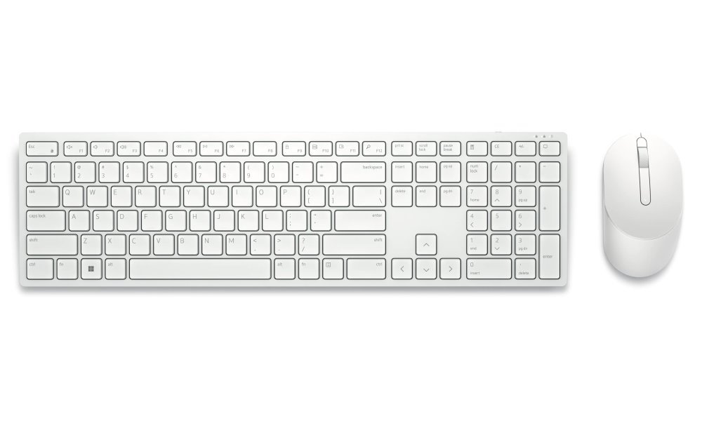 Dell Pro Wireless Keyboard and Mouse - KM5221W - Hungarian (QWERTZ) - White 580-AKHI