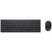Dell Silent Wirelles Keyboard and Mouse KM555, 2,4GHz, Bluetooth 5.1 - QWERTY - UK - Black KM555-BLK-UK 580-BBWM