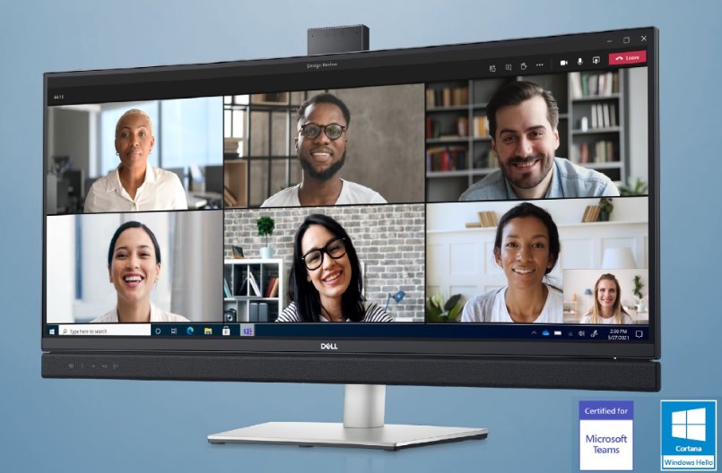 DELL Video Conferencing Monitor C3422WE 34" CURVED LED/3440 x 1440 FHD/1000:1/8ms/HDMI/DP/USB-C/RJ45/CAM DELL-C3422WE_VS