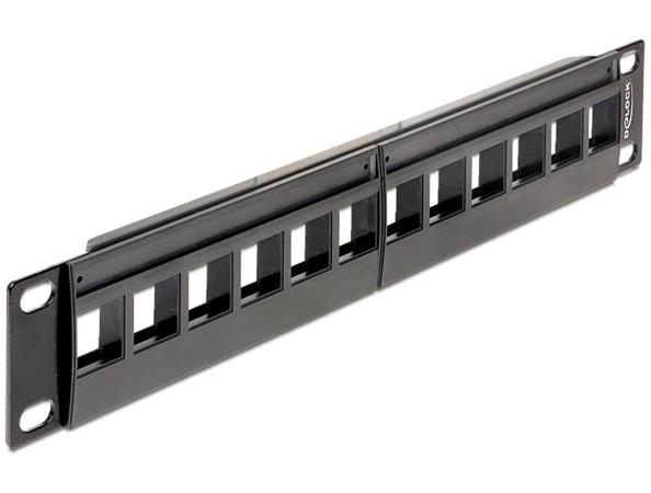 Delock 10" Keystone Patch Panel 12 Portů 43259