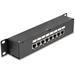 Delock 10” Propojovací patch panel, 8 portový, Cat.6 43304