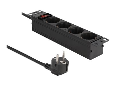 DELOCK, 103 Power Socket 4-way with protective c 66817