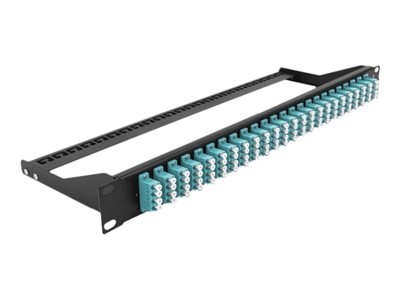 DELOCK, 193 Fibre Patch Panel 24 port LC Quad aq 43401