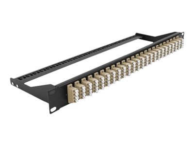 DELOCK, 193 Fibre Patch Panel 24 port LC Quad be 43400