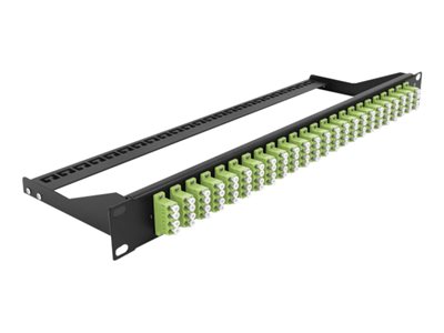 DELOCK, 193 Fibre Patch Panel 24 port LC Quad li 43404