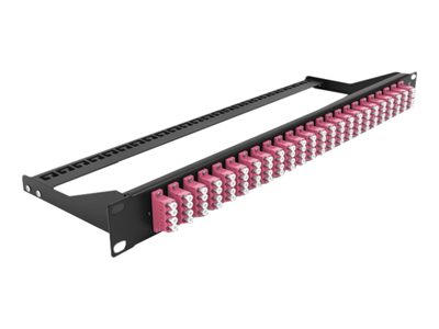 DELOCK, 193 Fibre Patch Panel 24 port LC Quad vi 43403