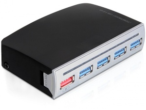 DeLock 4 port USB 3.0 Hub - Rozbočovač - 4 x SuperSpeed USB 3.0 - desktop 61898