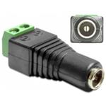 Delock Adaptér DC 2,1 x 5,5 mm samice > svorkovnice 2 piny
