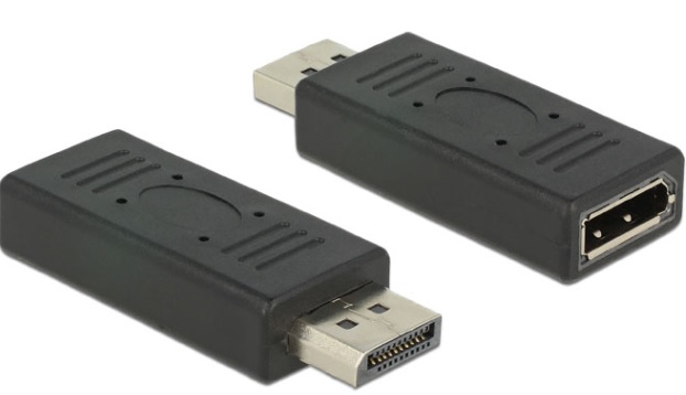 DeLOCK - Adaptér DisplayPort - DisplayPort (M) do DisplayPort (F) - černá 65691