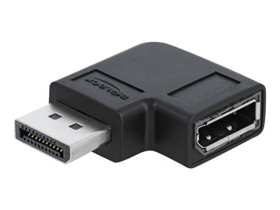 DeLOCK - Adaptér DisplayPort - DisplayPort (M) levý úhel do DisplayPort (F) - DisplayPort 1.4 - 3.3 66296